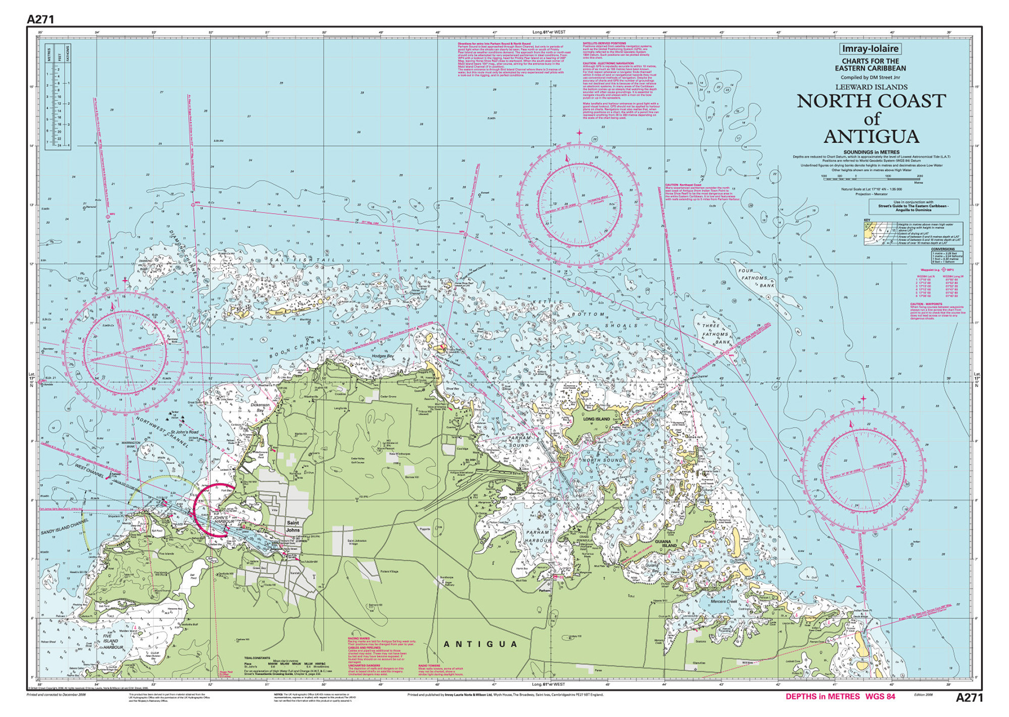 Imray Nautical Chart - Imray-A271 North Coast of Antigua