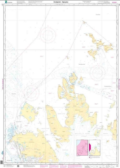 NHS Nautical Chart - NHS541 Nordporten - Sjuoyane