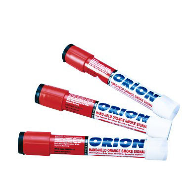 Orion Orange Hand Held Smoke Flare Pack of Three