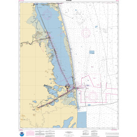 NOAA Nautical Chart - 11301OG Southern part of Laguna Madre