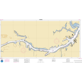 NOAA Nautical Chart - 11325OG Houston Ship Channel Carpenters Bayou to Houston