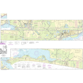 NOAA Nautical Chart - 11331 Intracoastal Waterway Ellender to Galveston Bay