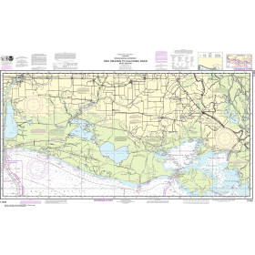 NOAA Nautical Chart - 11345 Intracoastal Waterway New Orleans to Calcasieu River West Section