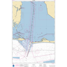 NOAA Nautical Chart - 11377OG Mobile Bay Approaches and Lower Half