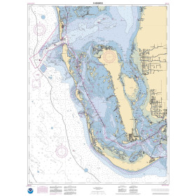NOAA Nautical Chart - 11426SWOG Sanibel Island and Pine Island Sound