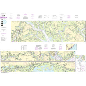 NOAA Nautical Chart - 11518 Intracoastal Waterway Casino Creek to Beaufort River