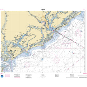 NOAA Nautical Chart - 11521OG Charleston Harbor and Approaches