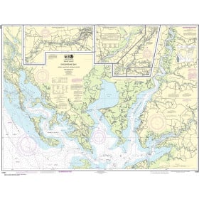 NOAA Nautical Chart - 12261 Chesapeake Bay Honga Nanticoke Wicomico Rivers and Fishing Bay