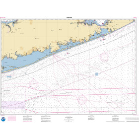 NOAA Nautical Chart - 12353OG Shinnecock Light to Fire Island Light