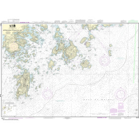 NOAA Nautical Chart - 13313 Approaches to Blue Hill Bay