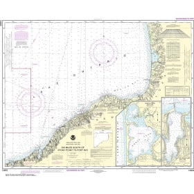NOAA Nautical Chart - 14803 Six Miles south of Stony Point to Port Bay;North Pond;Little Sodus Bay