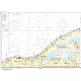 NOAA Nautical Chart - 14829 Geneva to Lorain; Beaver Creek; Rocky River; Mentor Harbor; Chagrin River