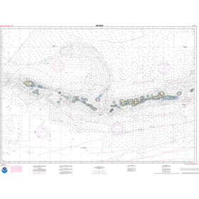 NOAA Nautical Chart - 16012OG Aleutian Islands Amukta Island to Attu Island