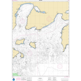NOAA Nautical Chart - 16551OG Unga Island to Pavlof Bay Alaska Pen.
