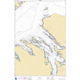 NOAA Nautical Chart - 17368OG Keku Strait-northern part including Saginaw and Security Bays and Port Camden, Kake Inset