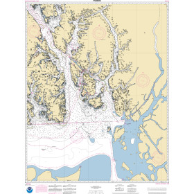 NOAA Nautical Chart - 17420OG Hecate Strait to Etolin Island including Behm and Portland Canals