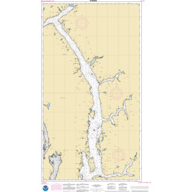 NOAA Nautical Chart - 17424OG Behm Canal-eastern part