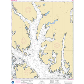 NOAA Nautical Chart - 17431OG N. end of Cordova Bay and Hetta Inlet