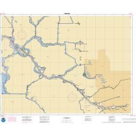 NOAA Nautical Chart - 18663OG San Joaquin River Stockton Deep Water Channel Medford Island to Stockton