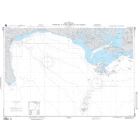 NGA Nautical Chart - 21584 Approaches to Puerto Armuelles and Pedregal