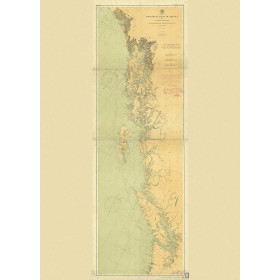 Historical Nautical Chart - 3089-00-1901a NW Coast of America - Olympia WA