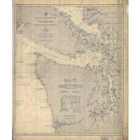 Historical Nautical Chart - 6400-06-1900 Grays Harbor to Semiahmoo Bay