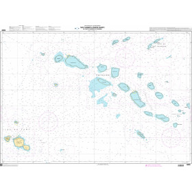 SHOM Nautical Chart 6689 - Îles Tuamotu (Partie Ouest) - De Tahiti à Rangiroa et Makemo