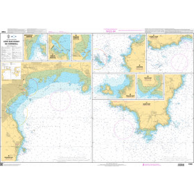 SHOM Nautical Chart 7340 - Côte Sud-Ouest de Cornwall