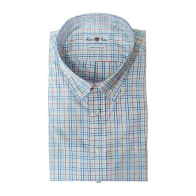 Alan Paine Long Sleeve Button Down Classic Fit Shirt - Mens / Summer Tattersall
