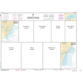CHS Nautical Chart - CHS2070 Harbours in Lake Ontario/Havres dans le lac Ontario