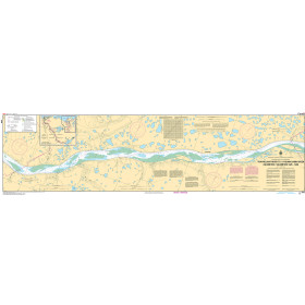 CHS Nautical Chart - CHS6425 Travaillant River to/a Adam Cabin Creek Kilometre 1325 / Kilometre 1400