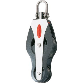 Ronstan Series 40 Ball Bearing Fiddle Block w/ Swivel Shackle Top