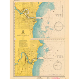 Historical Nautical Chart - LS735-10-1947 Manitowoc And Sheboygan