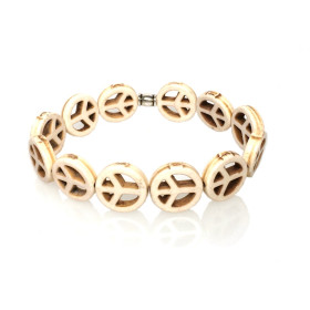 Low Tide Bracelet - Peace - Ivory Stone