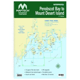 Maptech Waterproof Chartbook Penobscot Bay to Mount Desert Island 3rd Ed.