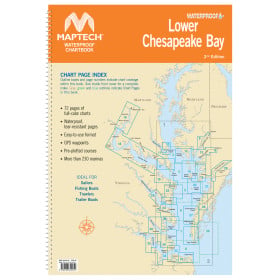 Maptech Waterproof Chartbook WPB Lower Chesapeake Bay - 2nd Ed.