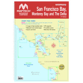 Maptech Waterproof Chartbook San Francisco Bay Montery Bay & The Delta 3rd Ed.