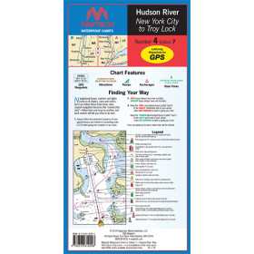 Maptech WPC 4 Hudson River Liberty Island and Troy Lock